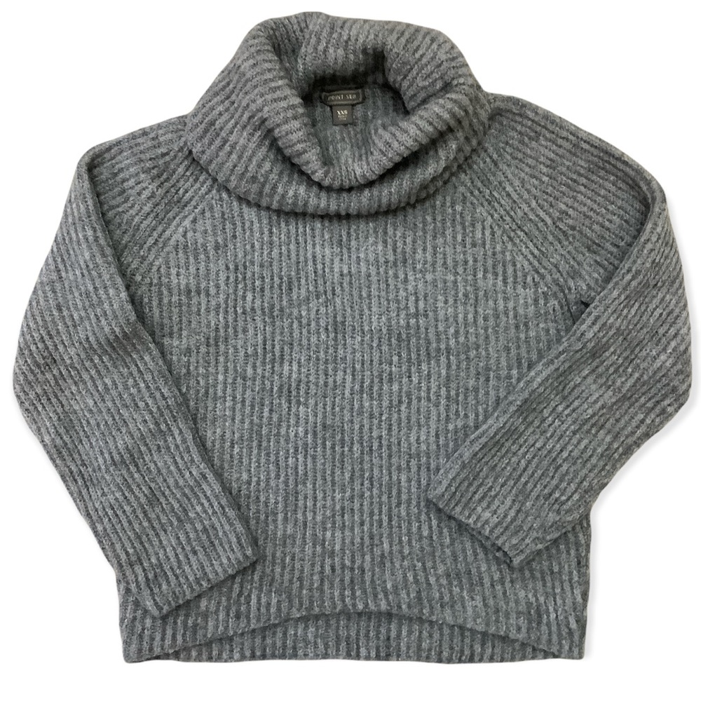 J.Crew Point Sur Cowl Neck Grey Sweater Size XXS-XS